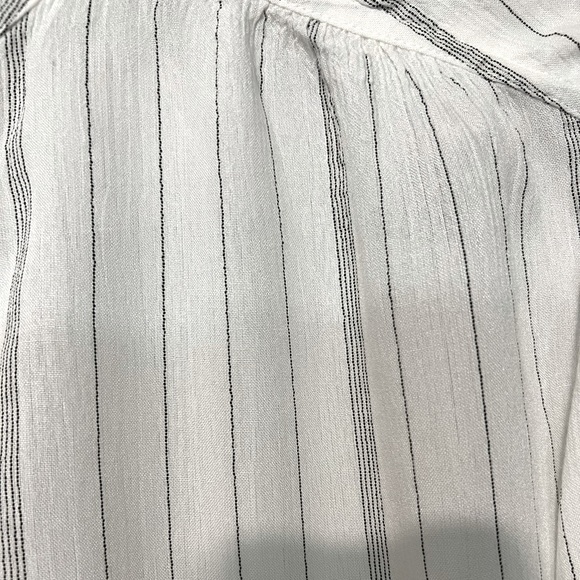 Club Monaco striped long sleeve blouse: - Picture 3 of 7